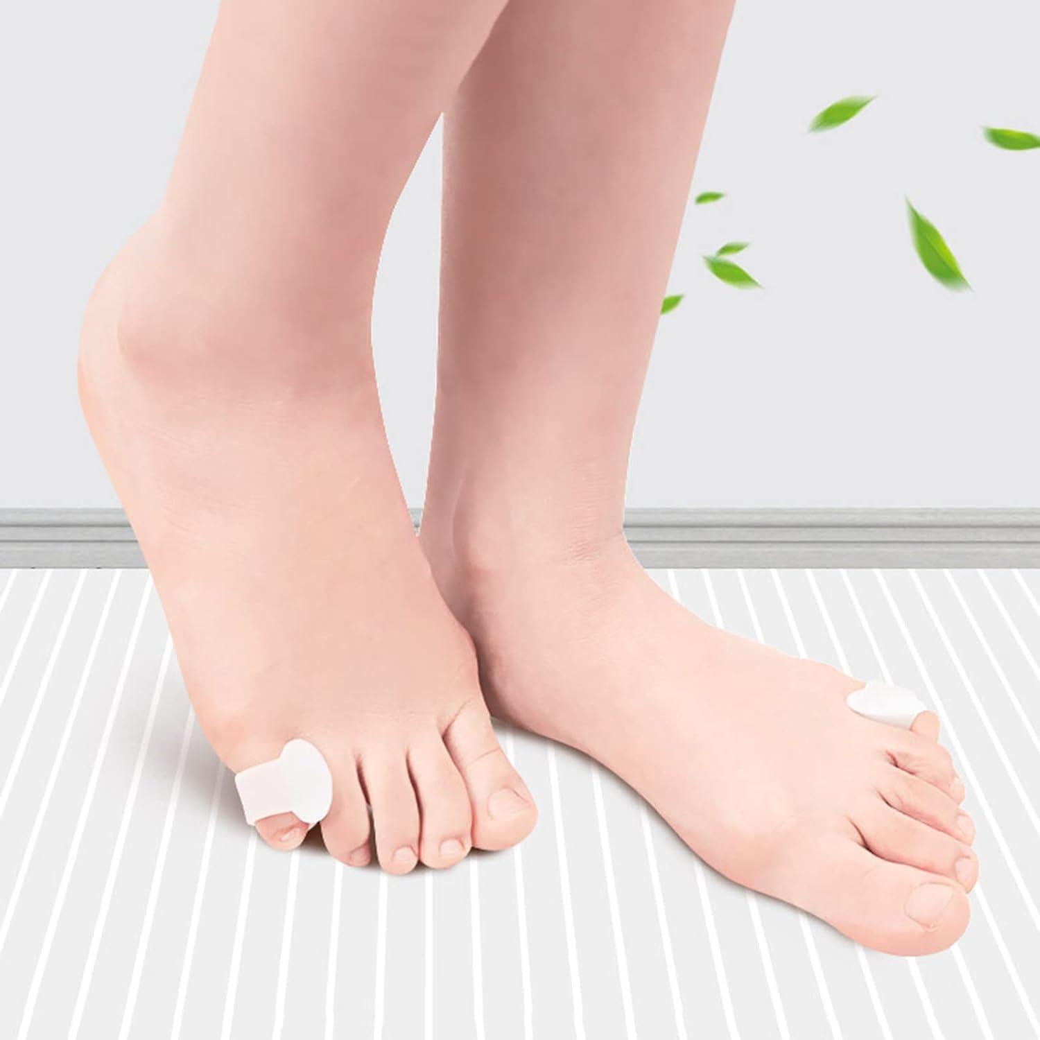 One Pair Pedicure Open Toe Socks with Separators (Available in White, Pink  & Black)