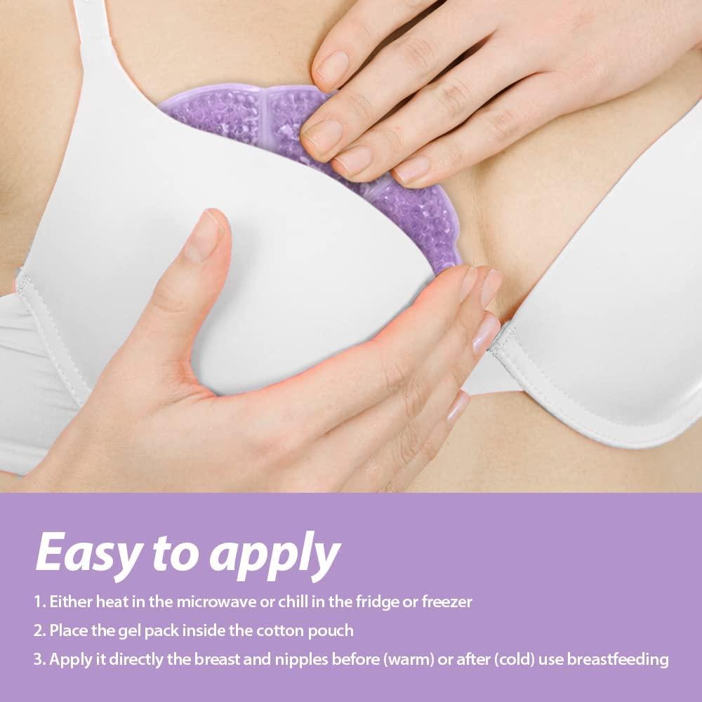 Breast Therapy Ice Packs, Hot and Cold Breast Pads, Breastfeeding