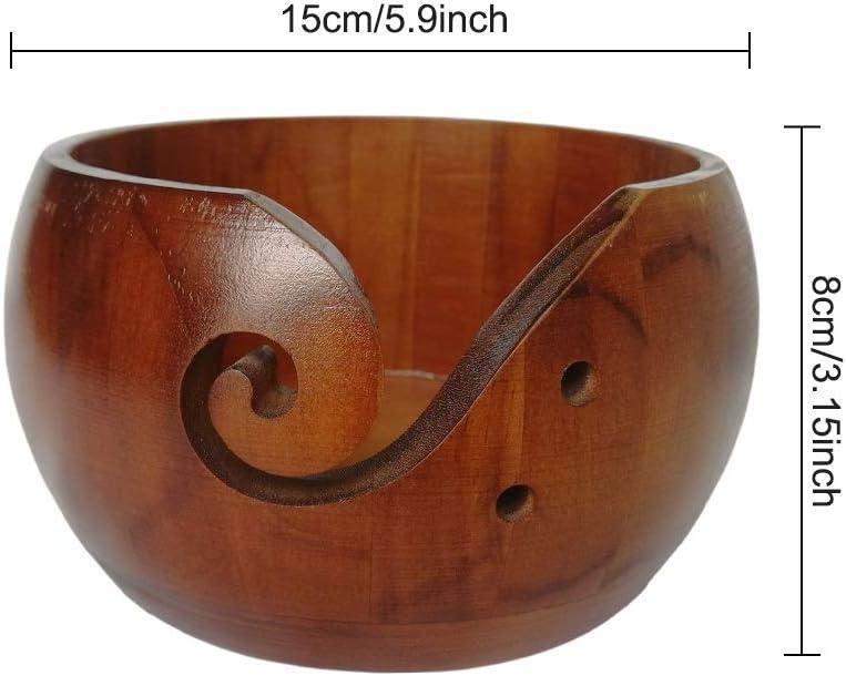  Vencer Ceramic Yarn Bowls for Crocheting,with Bamboo Knitting  Needle,Crochet Bowls for yarn,Handmade Ceramic Yarn Bowl for Crochet and  Knitting Accessories,Dog,VAY-005 : Everything Else