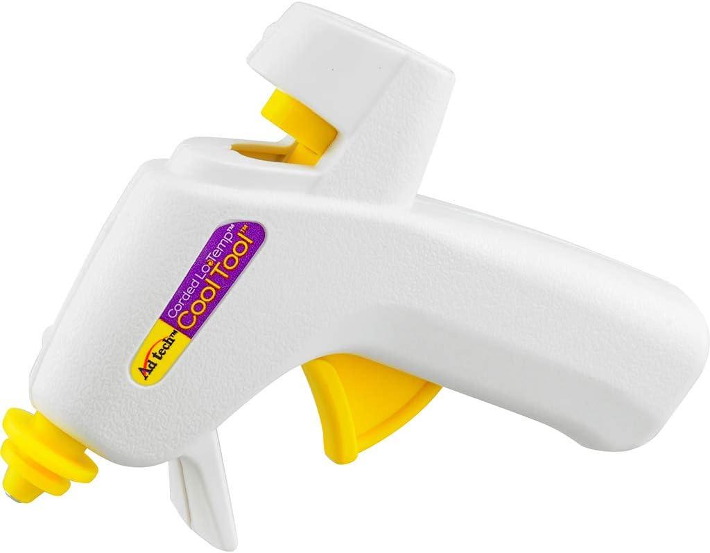 AdTech White Mini Glue Gun - Low Temperature Precision Crafting
