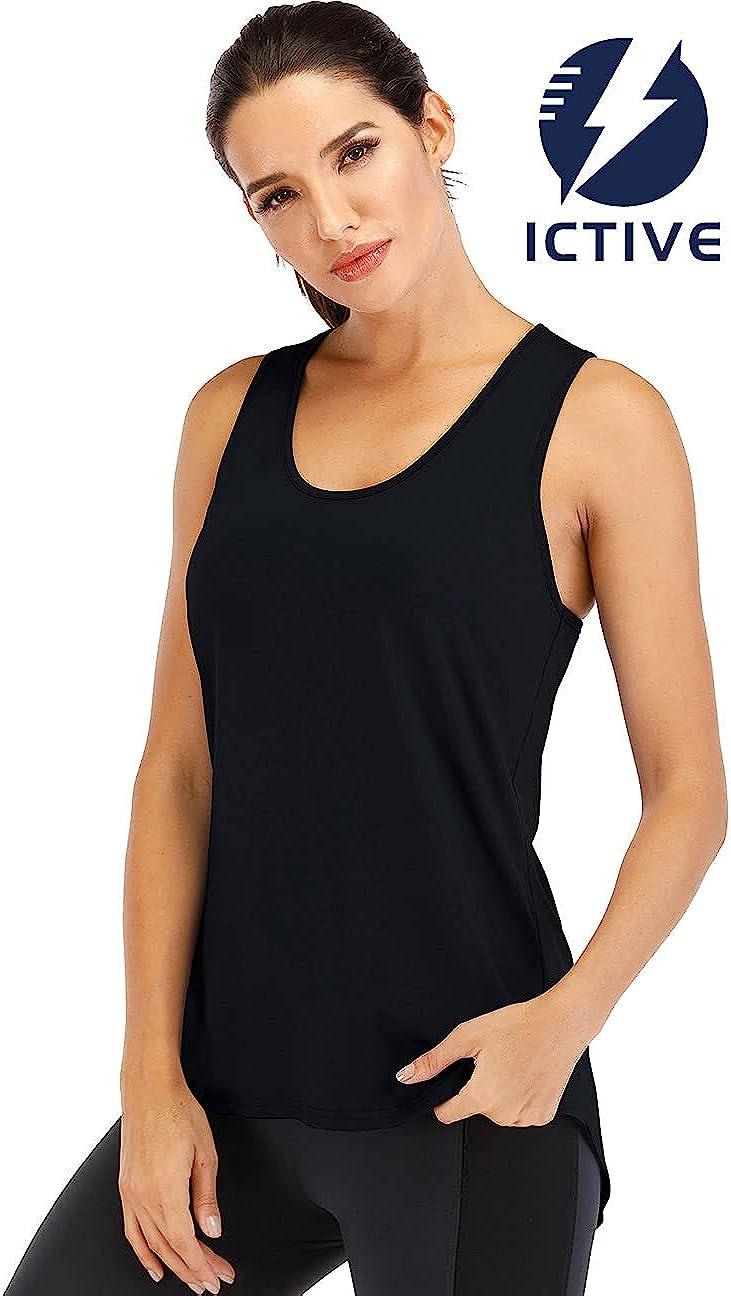  CRZ YOGA Butterluxe Workout Tank Tops for Women Built in Shelf  Bras Padded - Racerback Athletic Spandex Yoga Camisole Black XX-Small :  Clothing, Shoes & Jewelry
