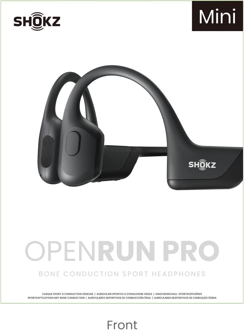 SHOKZ OpenRun Pro Mini - Premium Bone Conduction Open-Ear 