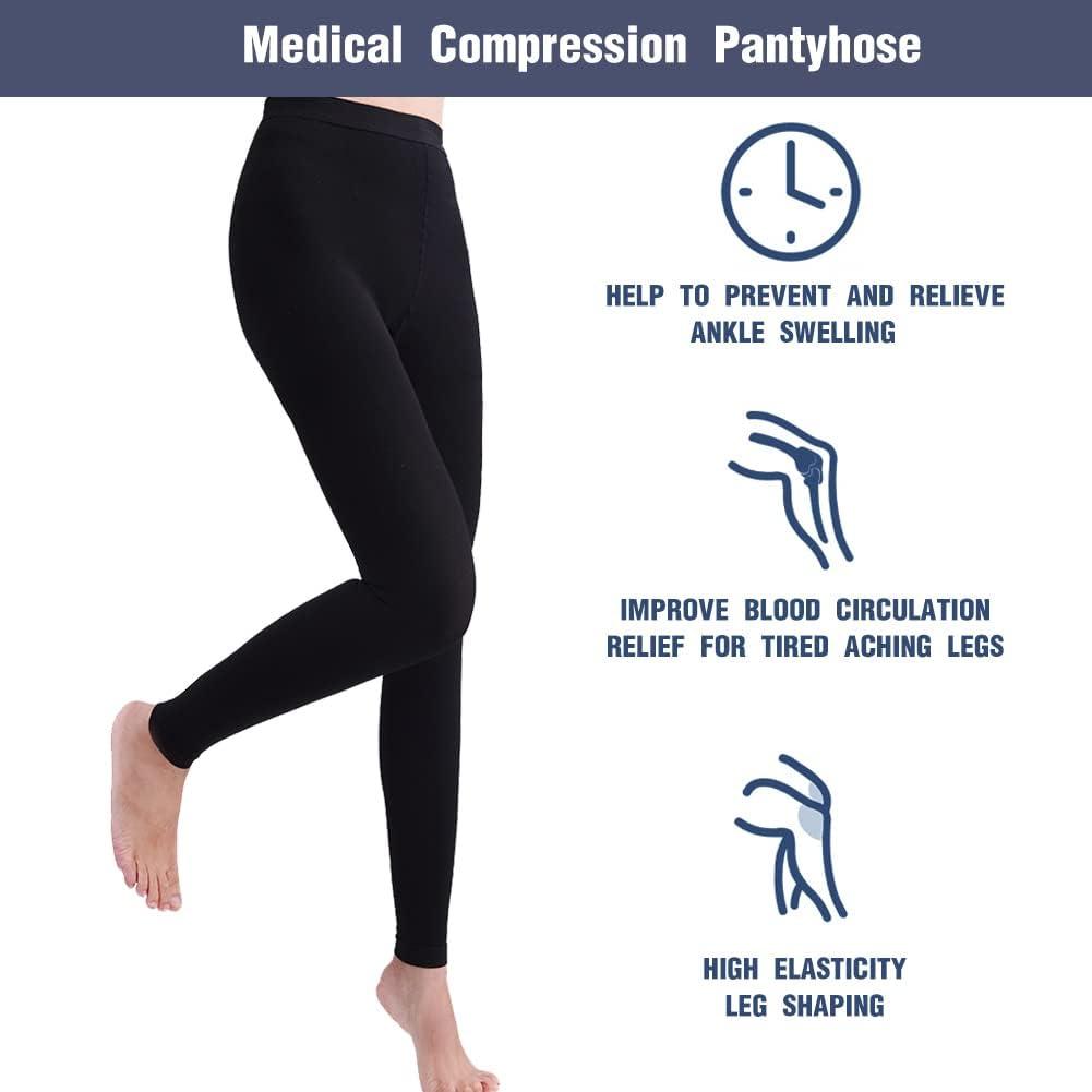 Compression Leggings Women 20-30 mmHg for Circulation - Footless