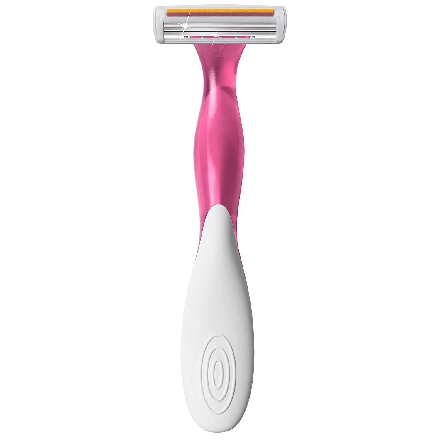 BIC Soleil Comfort Women's Disposable Razor, Four Blade, Count of 3 Razors,  For a Smooth and Close Shave : : Beauty & Personal Care