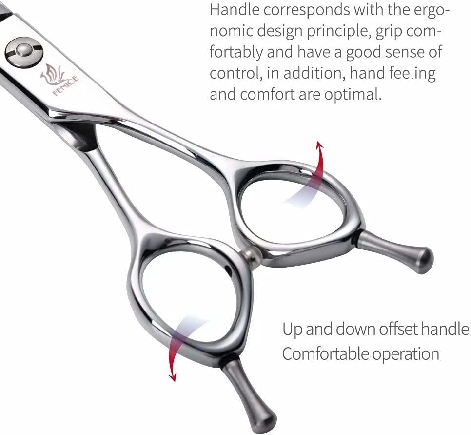 Fenice Peak Professional Curved Dog Grooming Scissors 7'' Rose