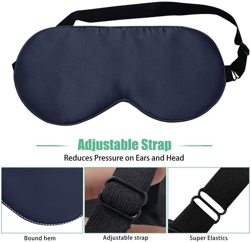 Sleep Mask for Men & Women, 2 Pack 3D Contoured Eye Mask for