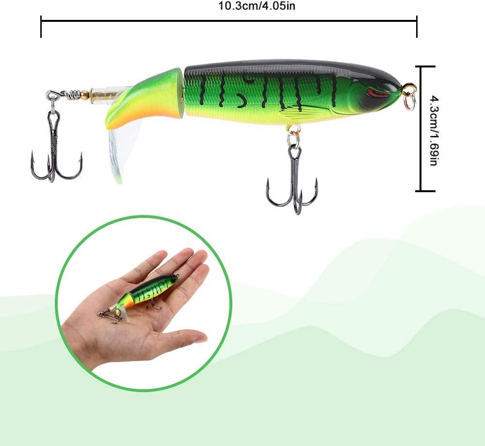 Fishing Lures Whopper Plopper Floating Rotating Tail Fish Bait