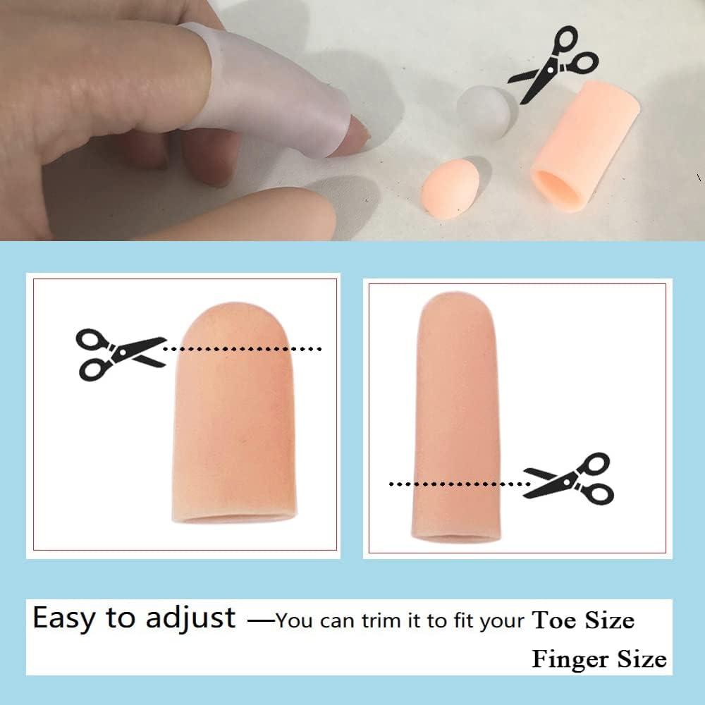 12 Pieces Finger Cots Silicone Finger Protection Covers Caps