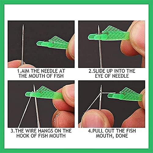 20pcs Sewing Machine Needle Threaders Fish Type Needle Threader