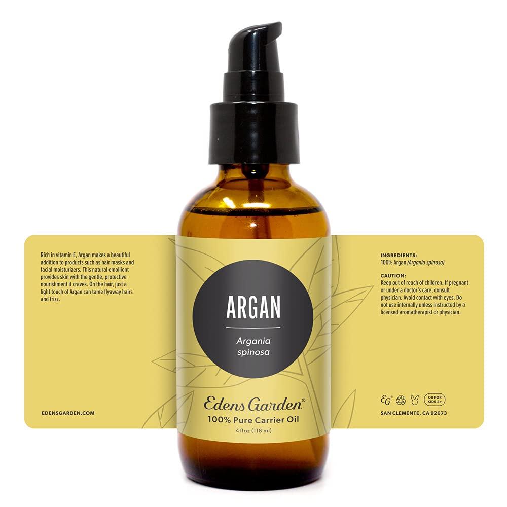 Edens Garden Argan Carrier Oil (Best For Mixing With Essential Oils), 4 oz