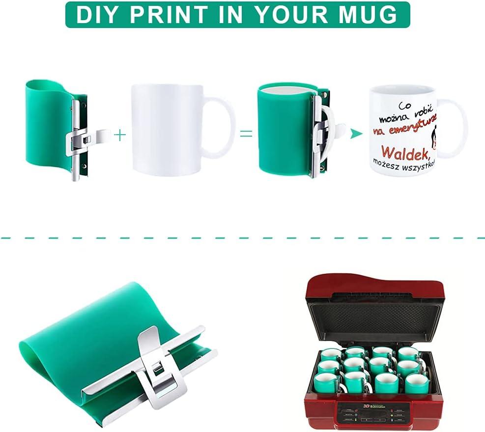 11OZ 12OZ 15OZ Sublimation Silicone Mug Wrap Mug Mold Temperature  Resistance Silicone Mug Cup Clamp for Mugs Printing