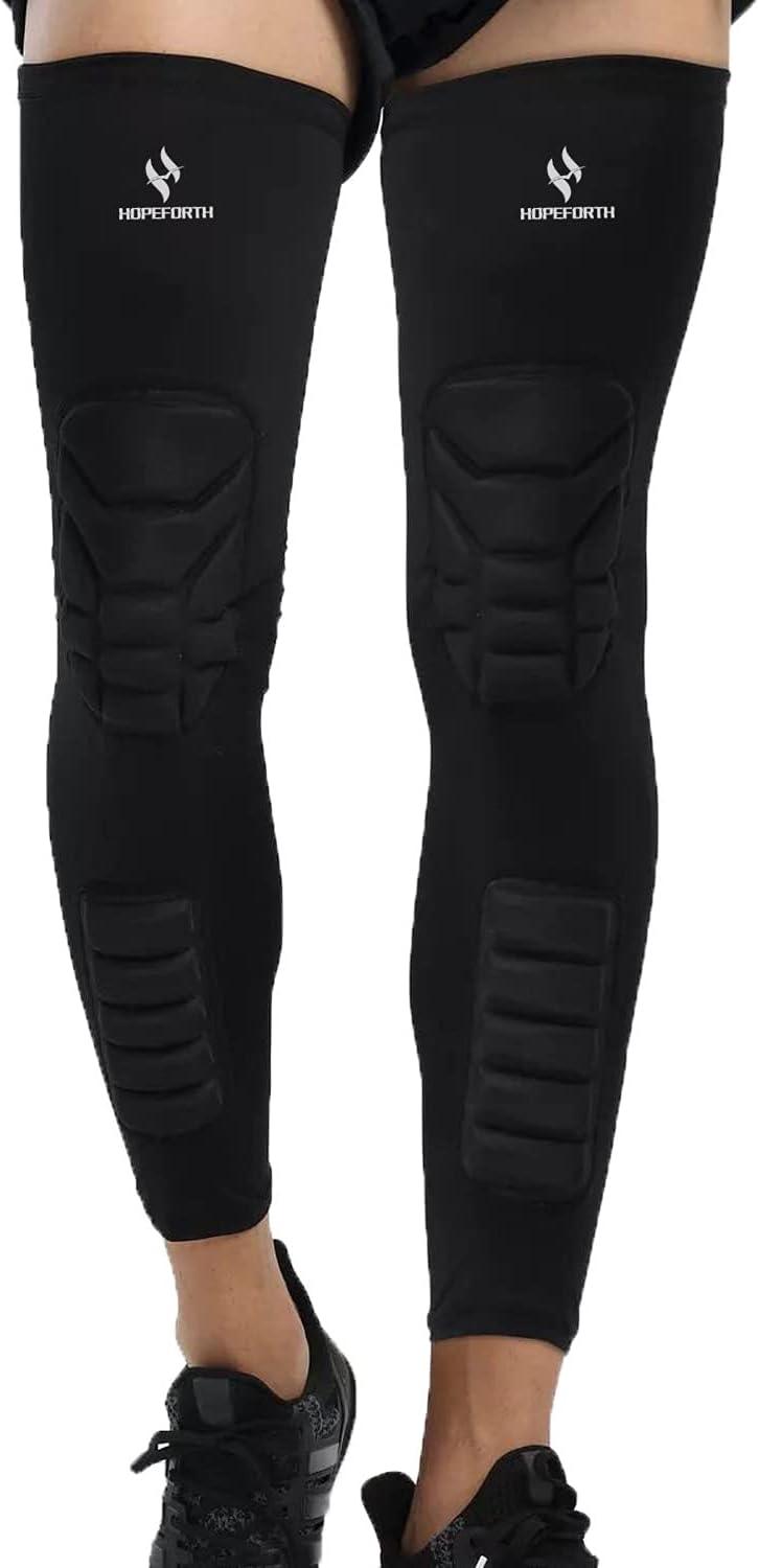2xprotective Knee Calf Pads Compression Leg Sleeve Basketball