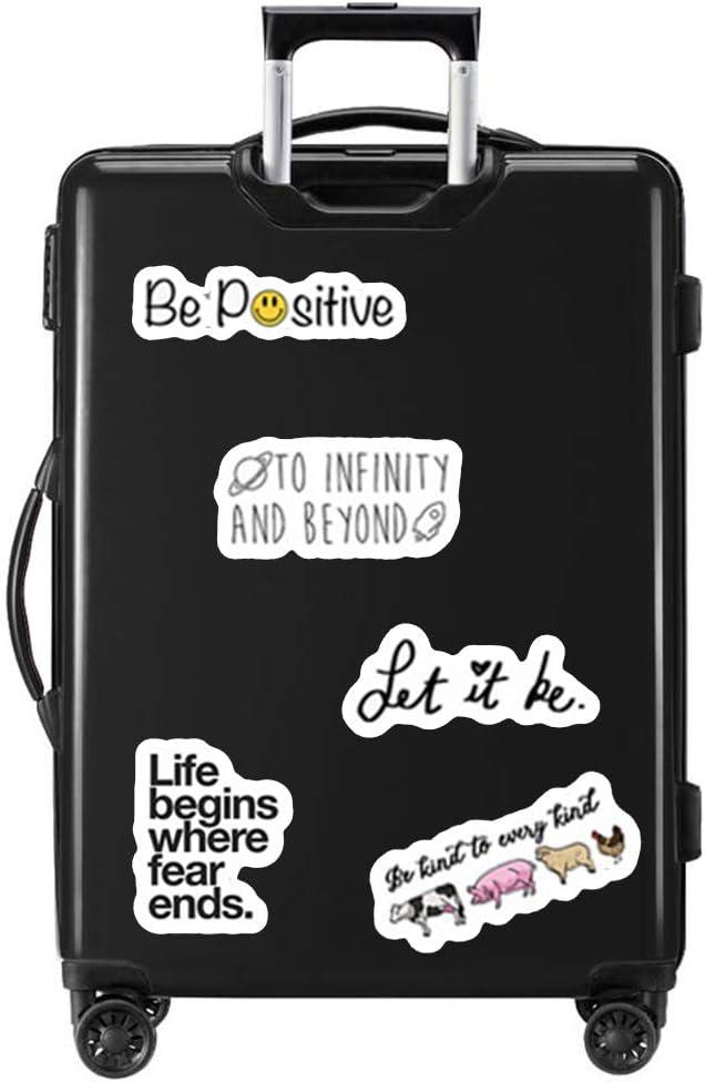 Lifebe 200 Pcs Inspirational Stickers Pack, Motivational Quote Stickers for Laptop Water Bottles Book, Waterproof Durable Vinyl Positive Sticker