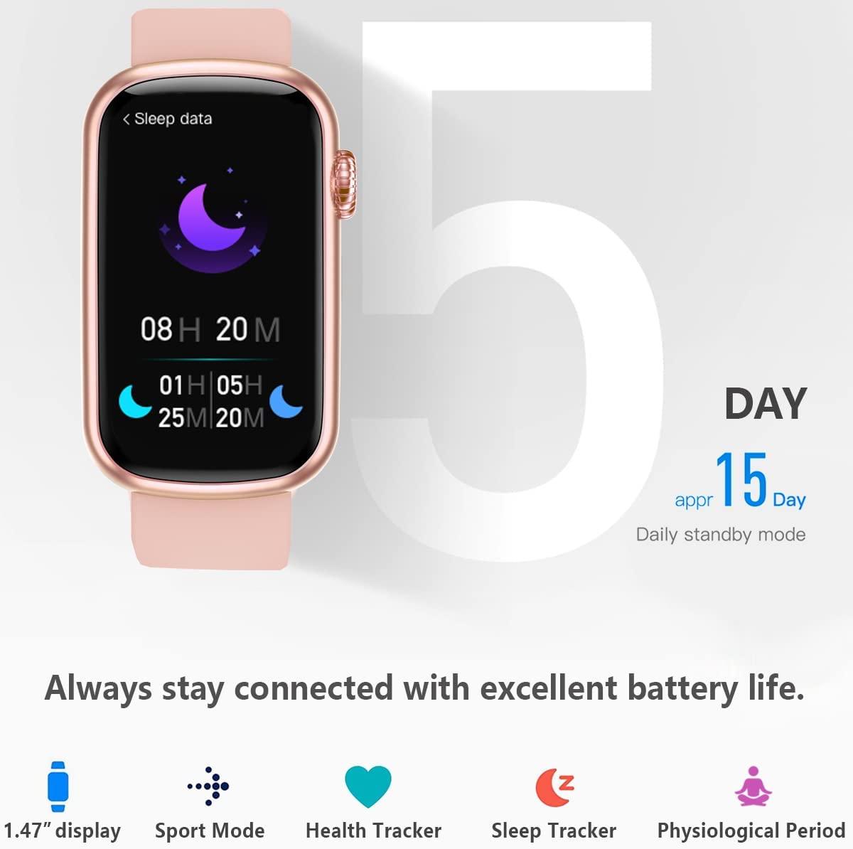 FITVII Slim Fitness Tracker with Blood Oxygen, Blood Pressure, 24/7 Heart  Rate and Sleep Tracking, IP68 Waterproof Activity Trackers and Smart  Watches