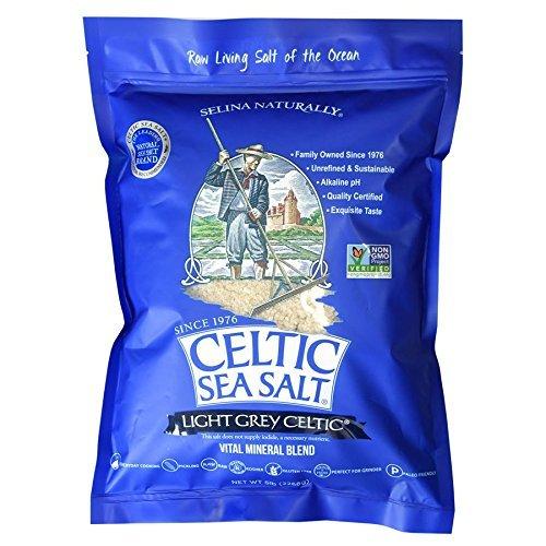  Light Grey Celtic Sea Salt 1 Pound Resealable Bag –  Additive-Free, Delicious Sea Salt, Perfect for Cooking, Baking and More -  Gluten-Free, Non-GMO Verified, Kosher and Paleo-Friendly : Grocery 