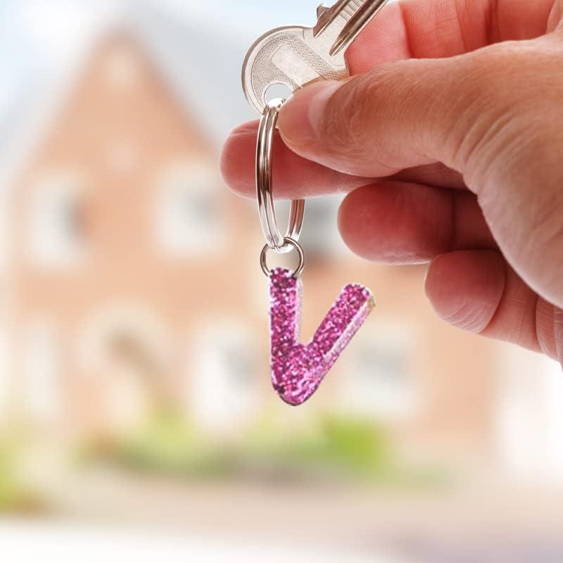 Letter I silicone key ring