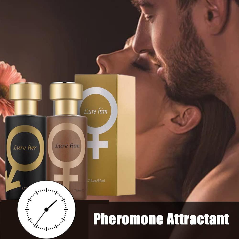 Aphrodisiac Golden Lure Her Pheromone Perfume Spray for Men to Attract  Women