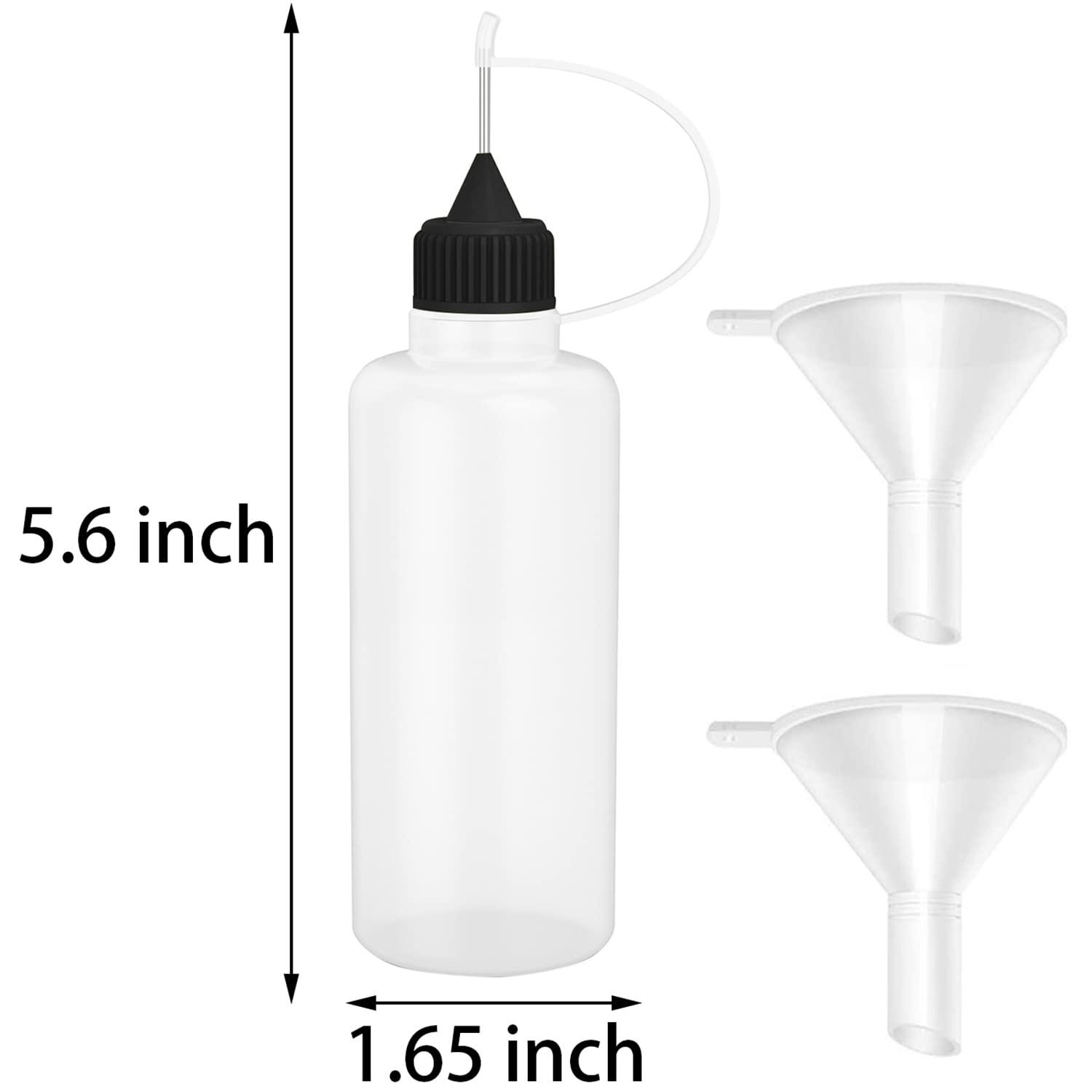 tip Glue Bottle applicators Mini Funnel Detachable Precision Gluing Liquid  Dropper W/ Lid Small for Industrial Paper Craft DIY Tool 