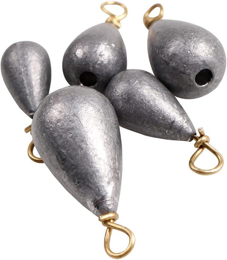 Sinkers Fishing Saltwater, Fishing 25pcs/Box Assorted Bell/Bass Casting  Sinkers Weights Kit Saltwater Fishing Weights