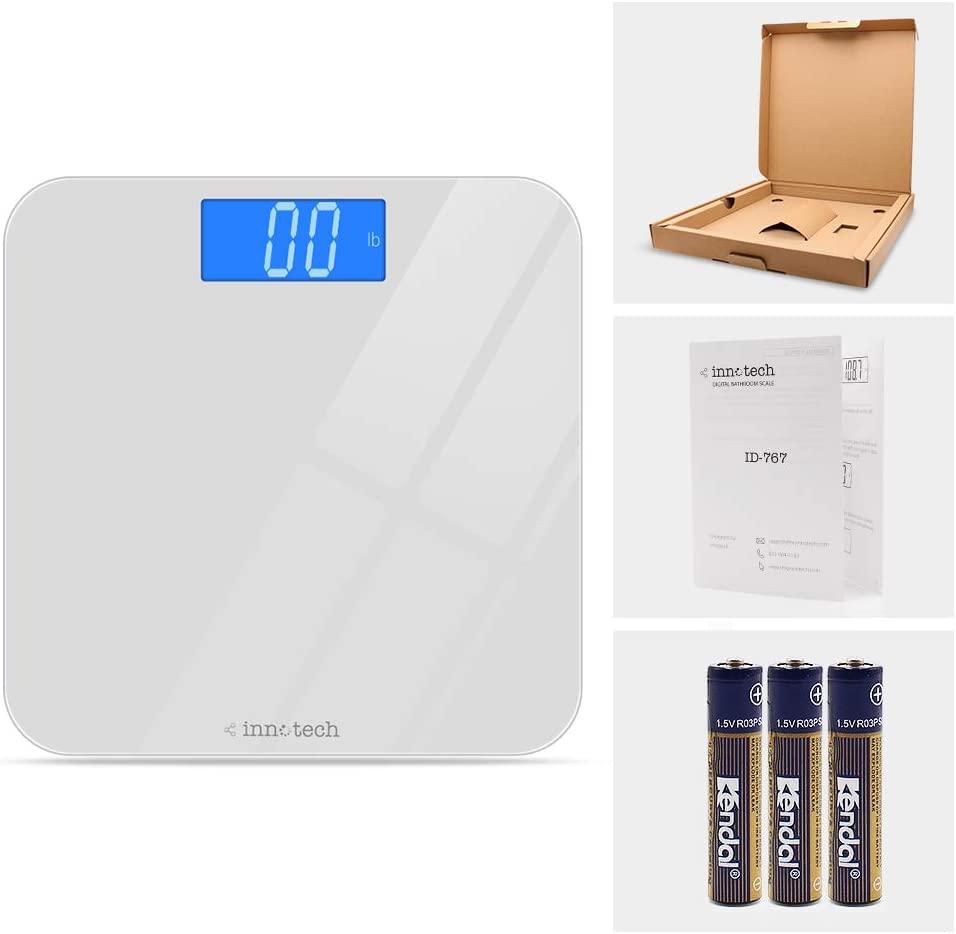  Innotech® Digital Bathroom Scale with Easy-to-Read