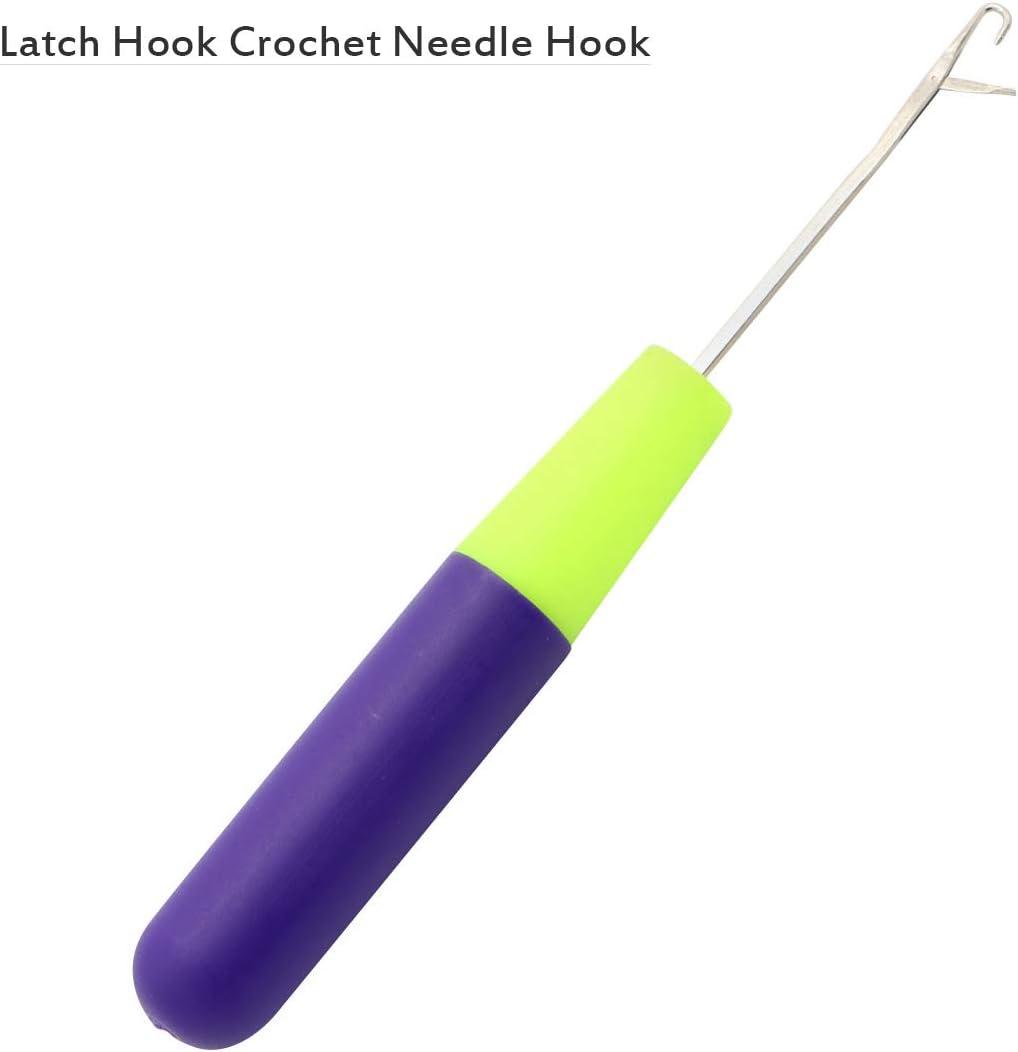 How to use a latch hook crochet needle/step by step tutorial.How