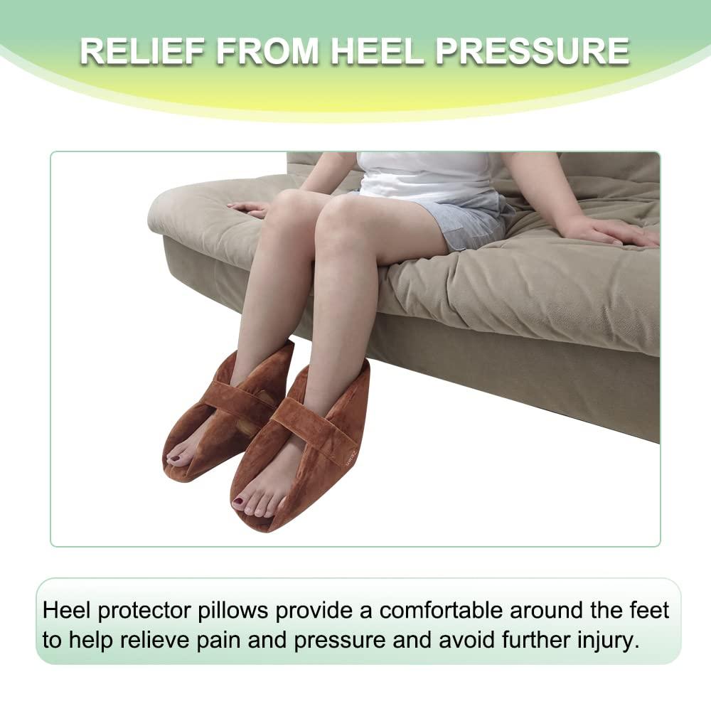 Soft Adjustable Foot Ankle Support Pillows Pressure Bed Sores Heel