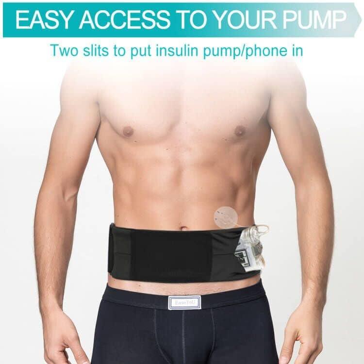 Insulin Pump Waist Belt Discreet Diabetic Waist Band Holder Diabetes  Supplies Pouch and Accessories for Running