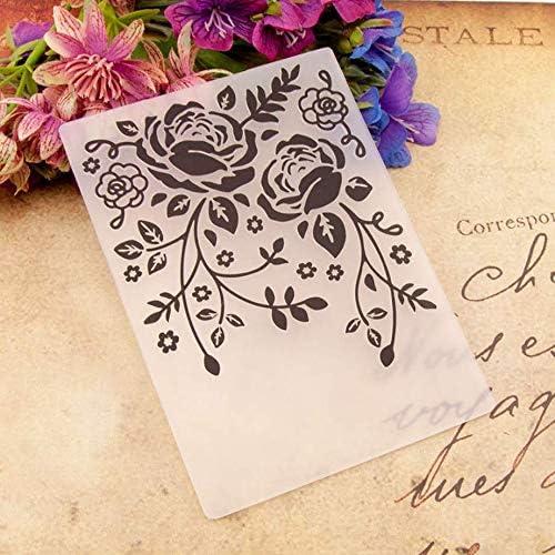 Welcome to Joyful Home 1PC Rose Leaves Background Embossing Folder for Card  Making Floral DIY Plastic Scrapbooking Photo Album Card Paper DIY Craft  Decoration Template Mold