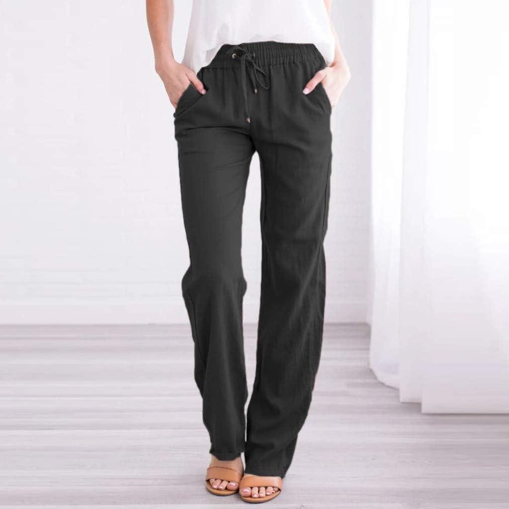 Loose Yoga Pants with Pockets for Women Petite Casual Trousers Man
