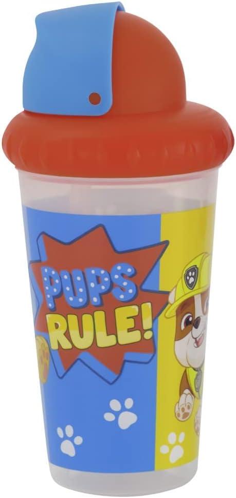 PAW PATROL 2PK Spill Proof Sippy POP-UP STRAW Cups Kids Drink