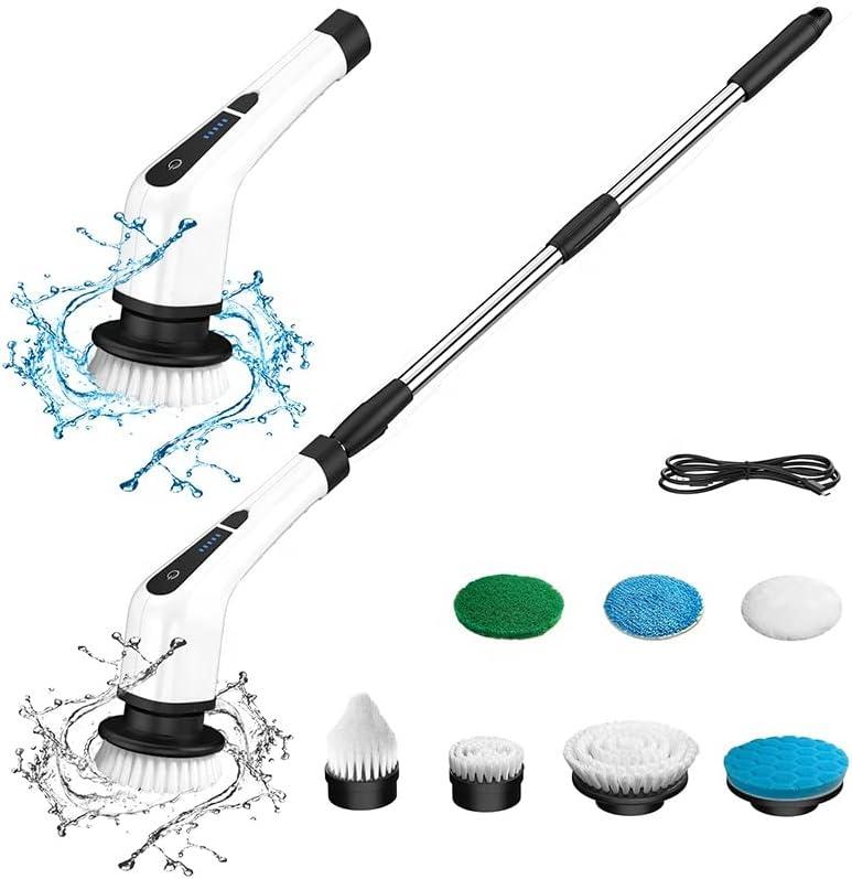 Electric Spin Scrubber, Cordless Shower Scrubber with 7