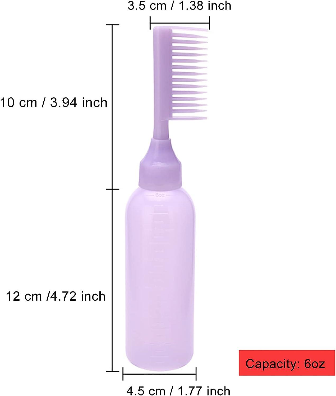 FrgKbTm Root Comb Applicator Bottle, 3pcs 6oz Hair Color