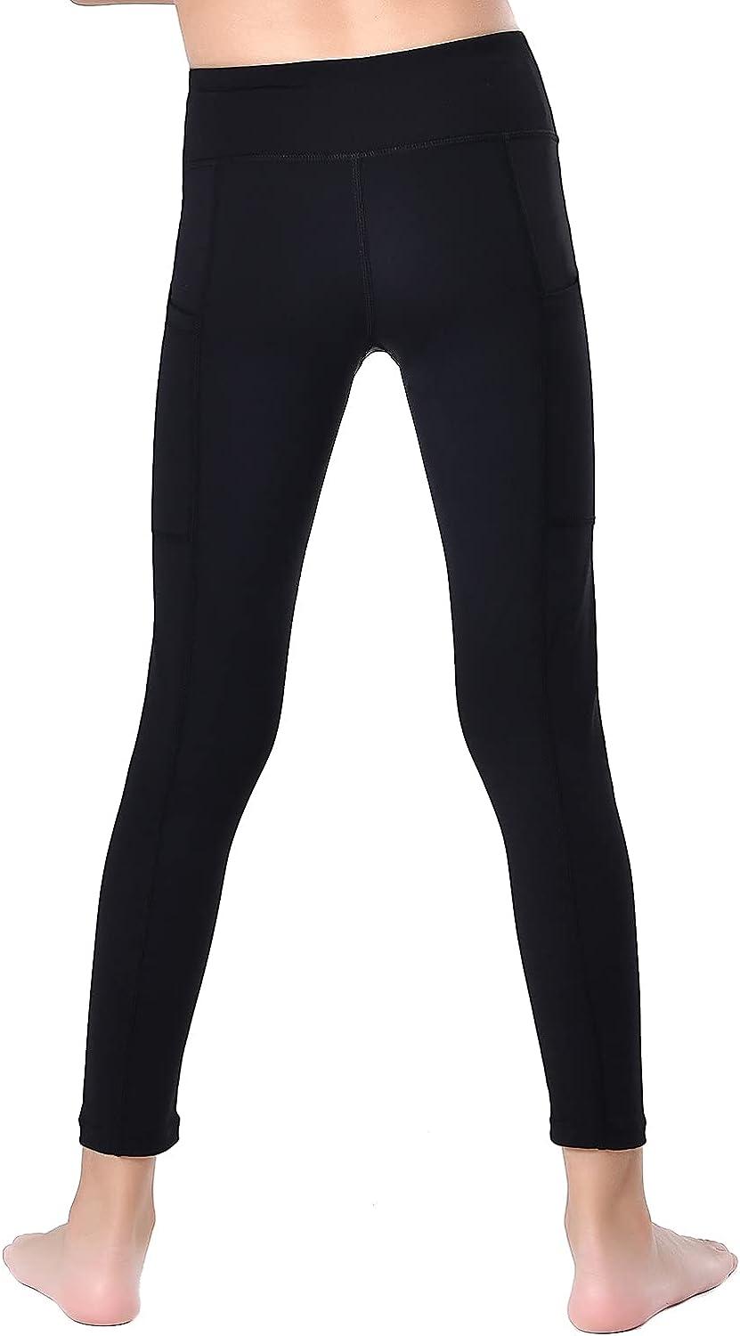 Youth Athletic Dance Leggings with Side Pockets UK