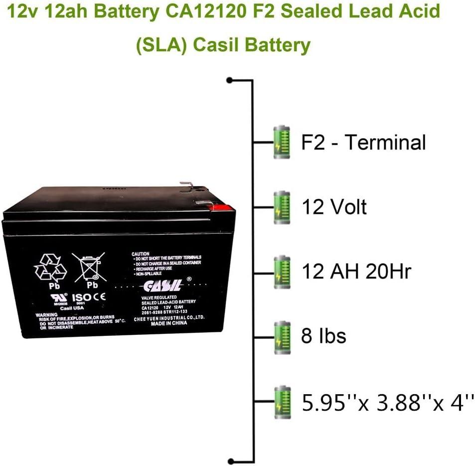Vision CP12120 Battery 12V 12Ah Sealed Rechargeable