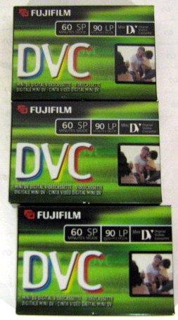 Fujifilm DVC DVM60 3 Pack Mini DV Tapes