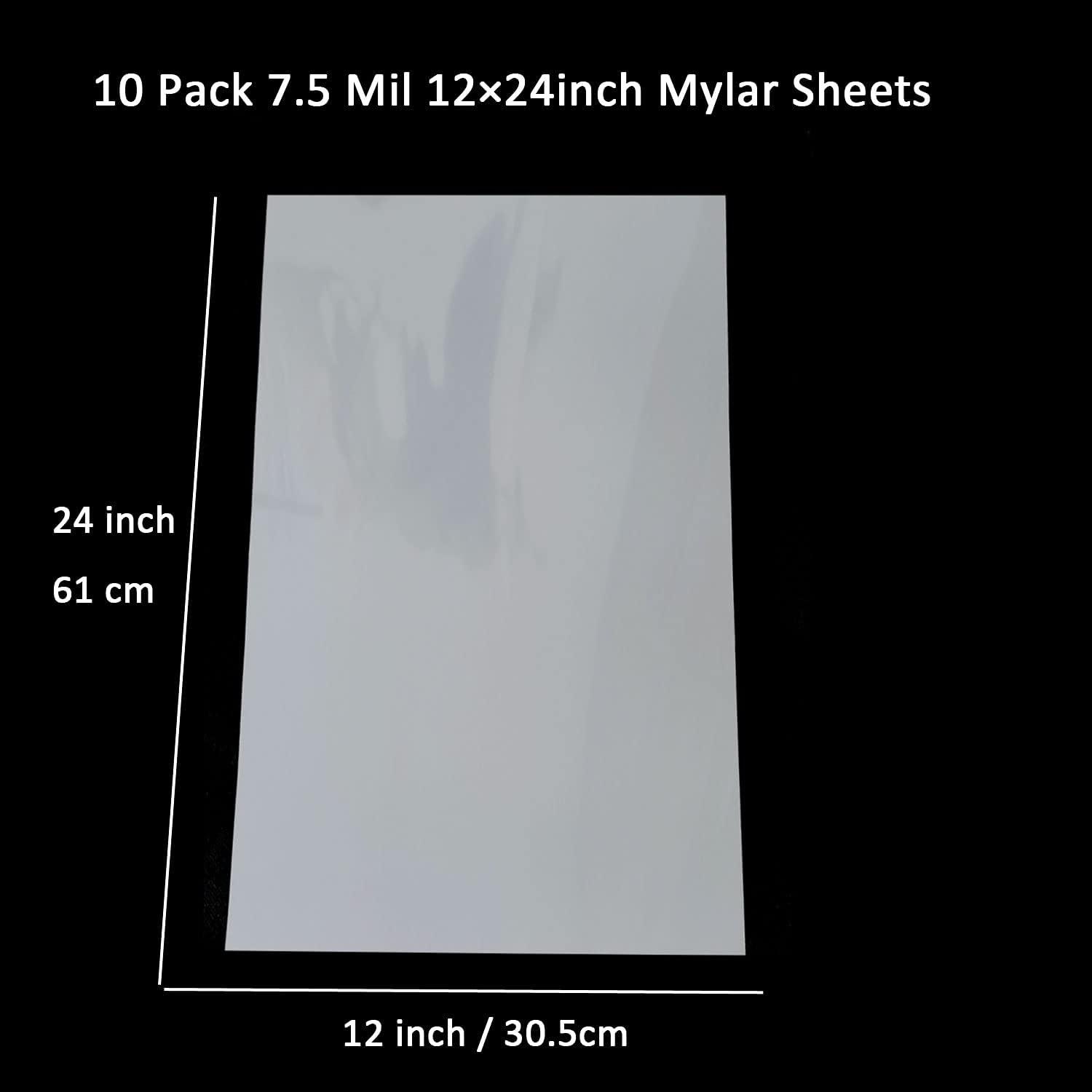  10 Pcs 10 Mil Blank Stencil Sheets, 12 x 12 Inches