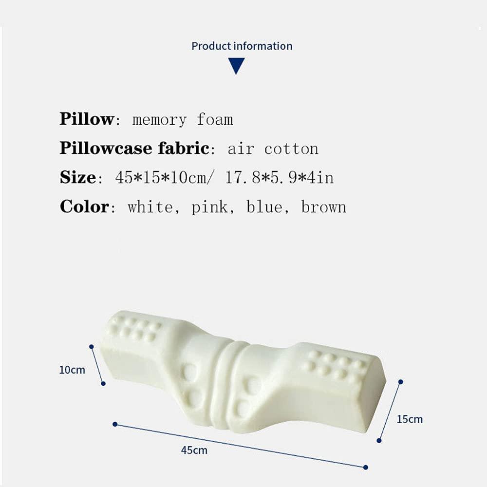 GOHOME Cervical Neck Roll Pillow for Pain Relief Sleeping, Memory Foam  Bolster Cylinder Orthopedic Pillow Ergonomic Support for Bed Legs Back  Lumbar