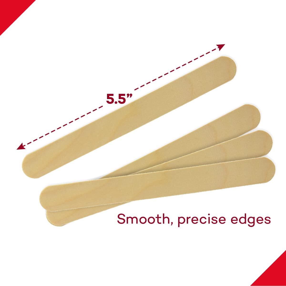  Dealmed 5.5” Junior Tongue Depressors – 500 Non-Sterile Wood Tongue  Depressor Sticks, Can Be Used as Tongue Depressors for Crafts, in Medical  Practice, Emergency First Aid Kits and More : Industrial