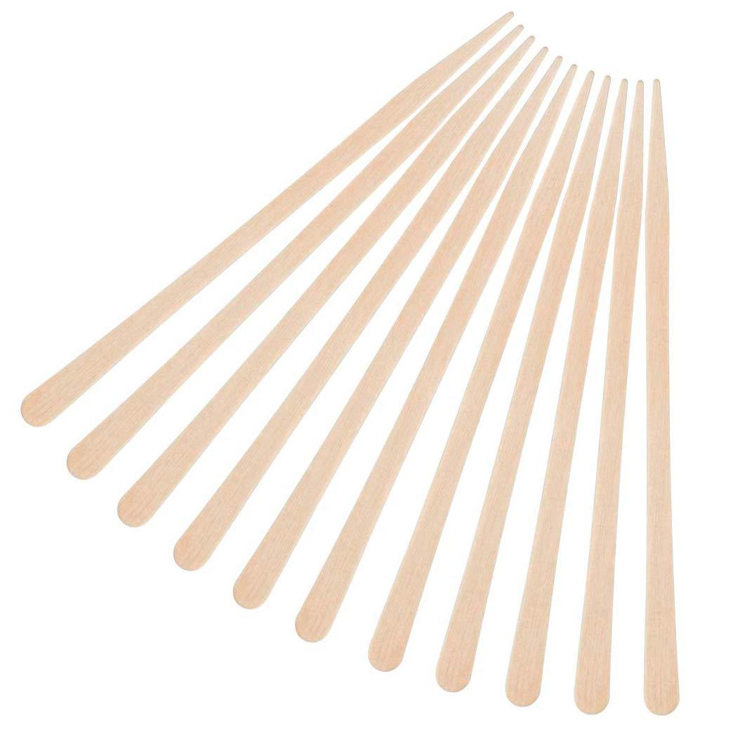 1200 Pack Wooden Waxing Sticks Wax Spatulas Sticks Small Wax Applicator Sticks  Wood Craft Sticks Spatulas Applicator for Hair Eyebrow Nose Removal  (Without Handle) Pointed handle