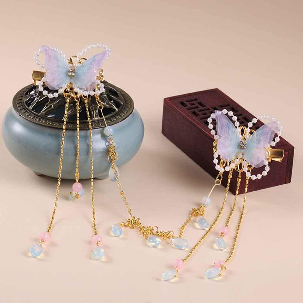 Butterfly Hairpin Tassel Barrettes Hair Accessories Top Clip Bangs Clip  Jewelry/