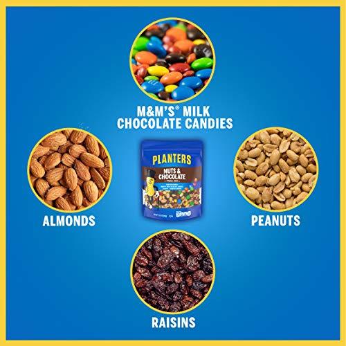 PLANTERS Nuts & Chocolate M&M's Trail Mix, 19 oz Bag - Sweet and Salty Mix  - Handy Snack - Active Lifestyle Snack - On-the-Go Snacks, School Snacks,  Work Snacks, Camping Snacks - Kosher