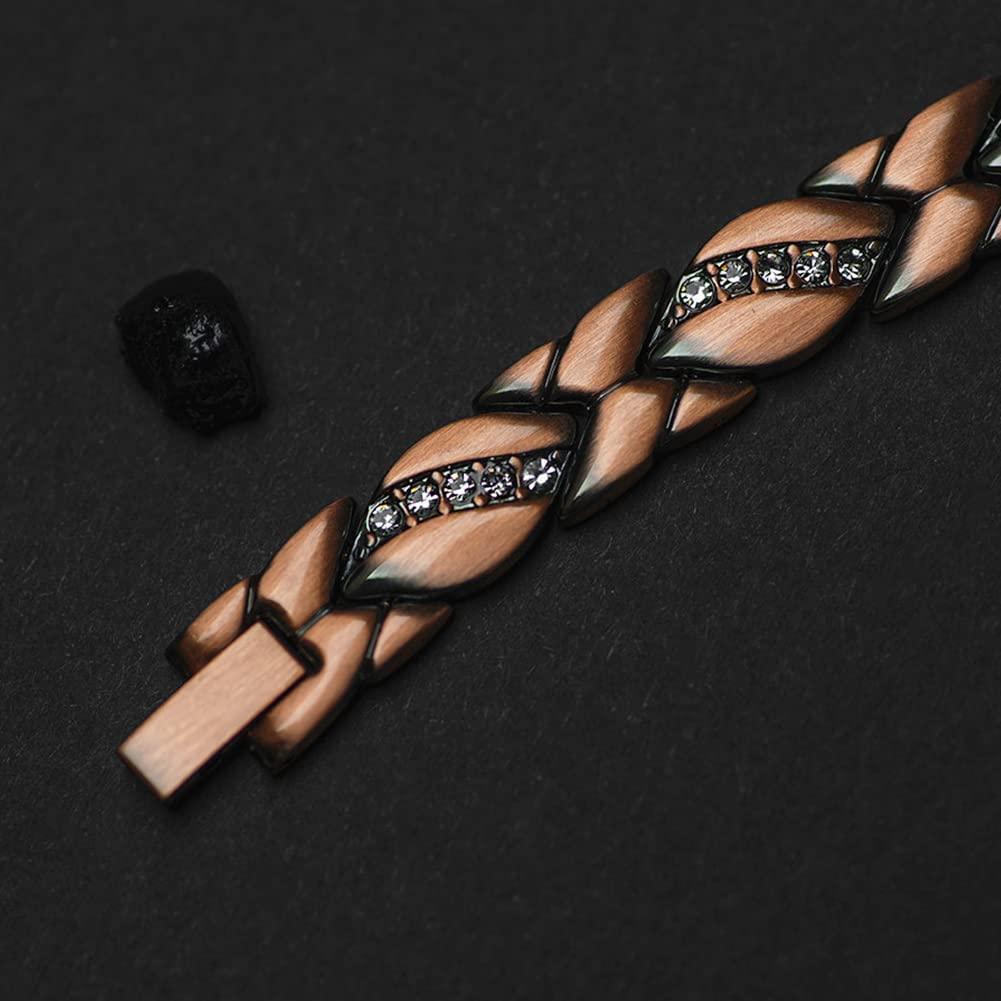 Vicmag Copper Magnetic Bracelet Ring for Women Magnet Bracelet for