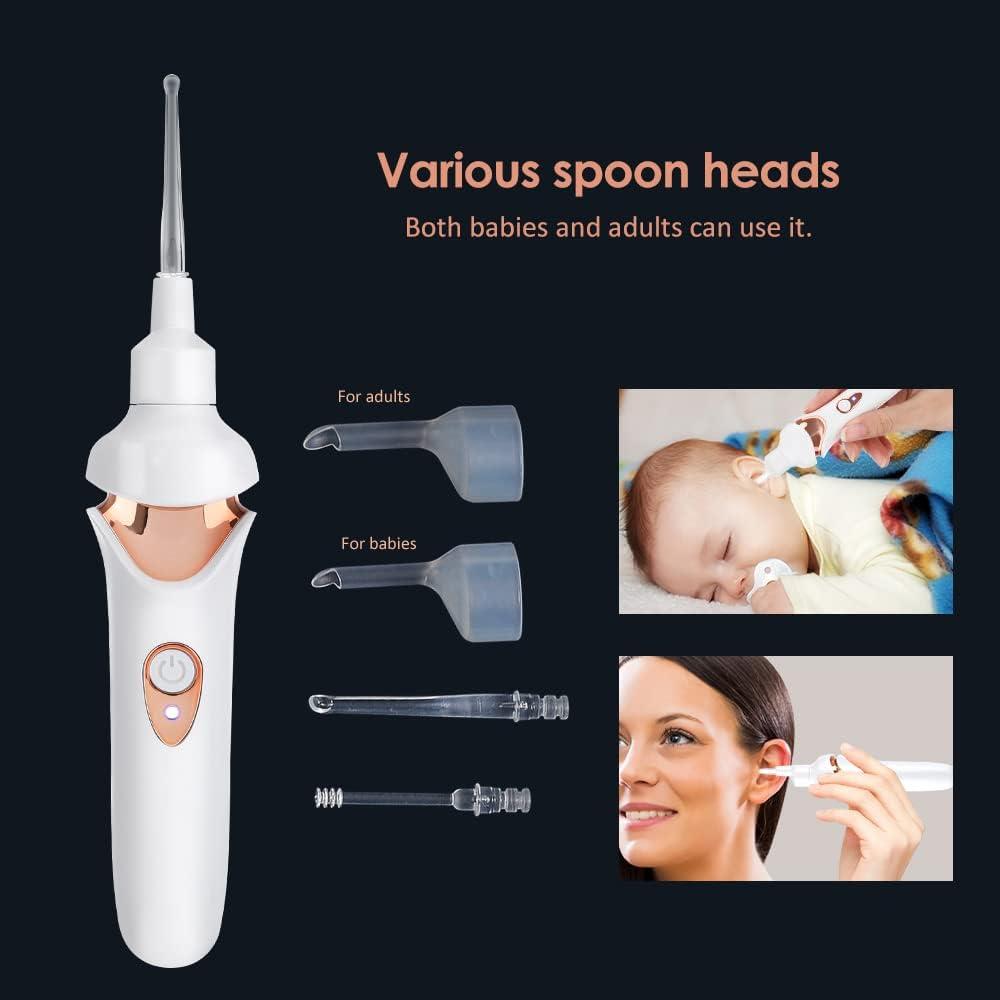 Luminous Electric Suction Ear Spoon Rechargeable Ear Pick Led