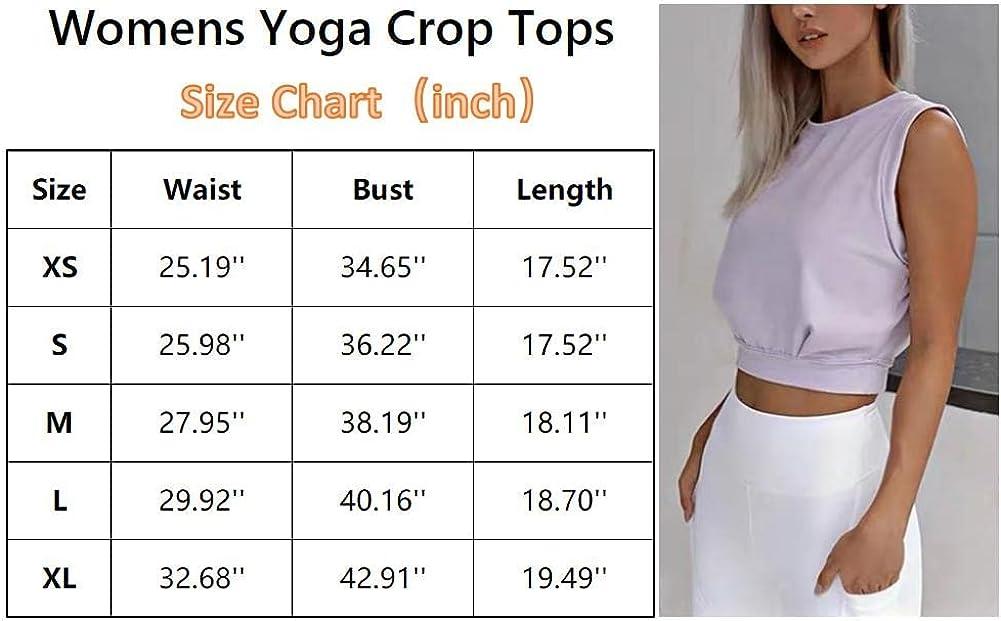 ARRIVE GUIDE Crop Top Athletic Shirts for Women Cute Sleeveless Yoga Tops  Runnin