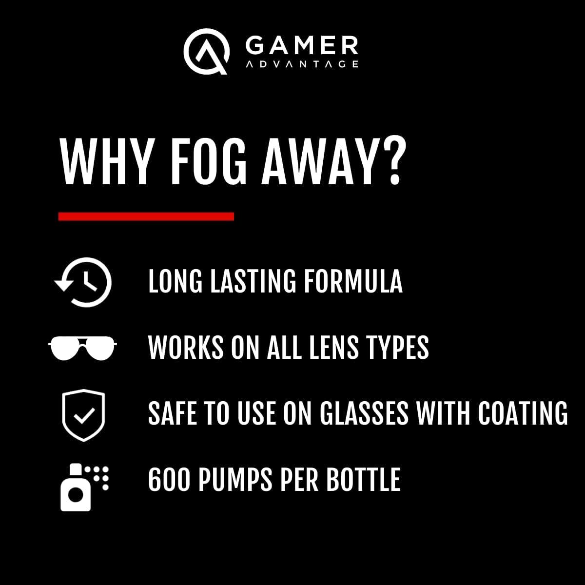 Fog Away Spray - 2 PK – Gamer Advantage