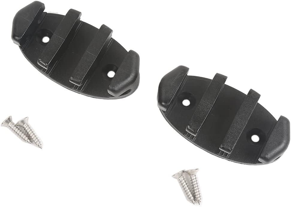 Thorn Black Nylon Kayak Zig Zag Anchor Cleat with Pad Eye Pack of 2