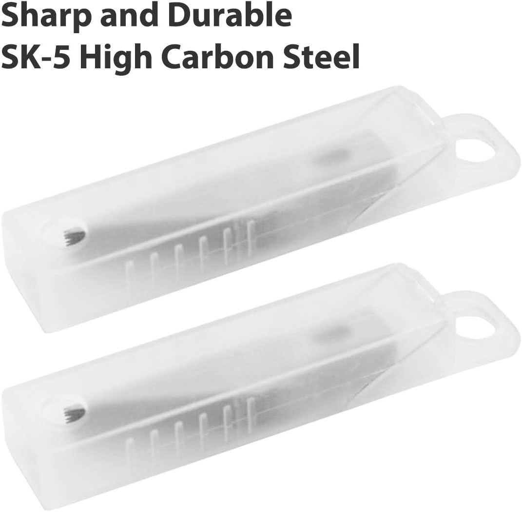 DIYSELF 50 PCS Exacto Knife Blades, High Carbon Steel #11 Blades Refill Art  Blades with Storage