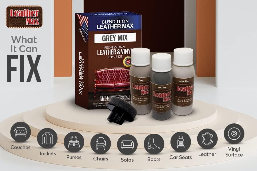 Restore It Leather or Vinyl Repair Kit That Includes 7 Mixable Colors,  Repair Slight Holes and Tears on Leather Furniture or Leather Items 