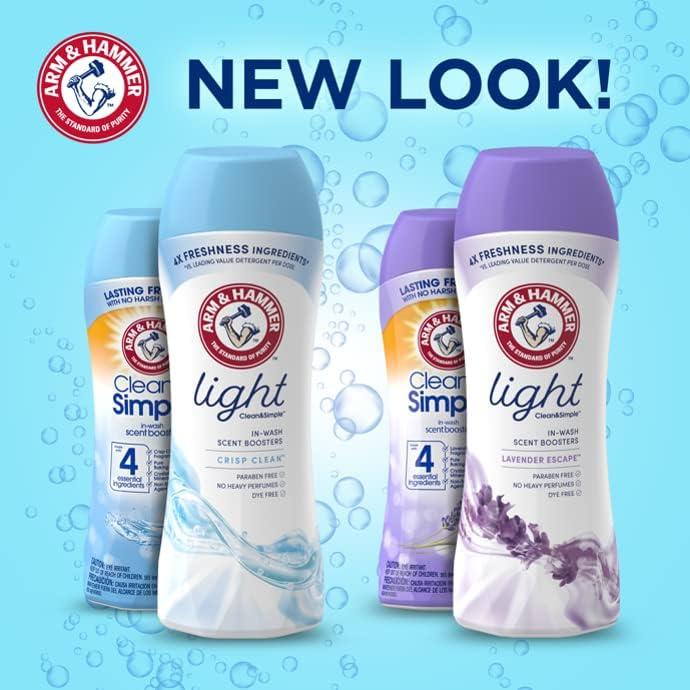 ARM & HAMMER Clean & Simple Laundry In-Wash Scent Booster, Crisp Clean Scent