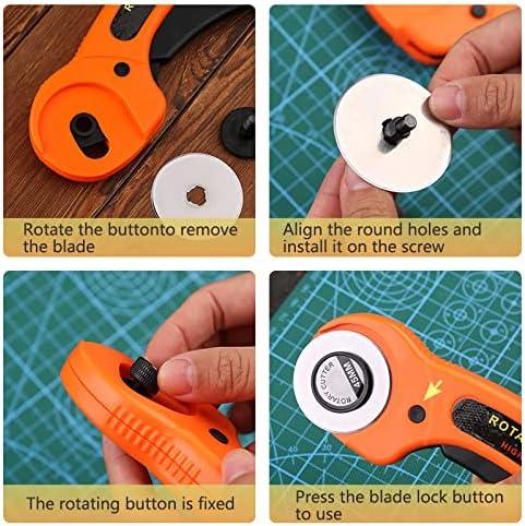 OLFA Rotary Cutter Quilting Fabric/Paper/Leather/Vinyl Material Crafts 28mm